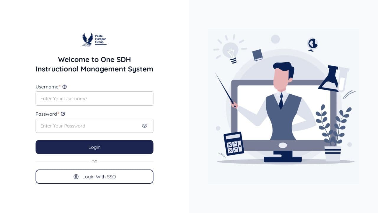 One SDH: public sign-in page preview